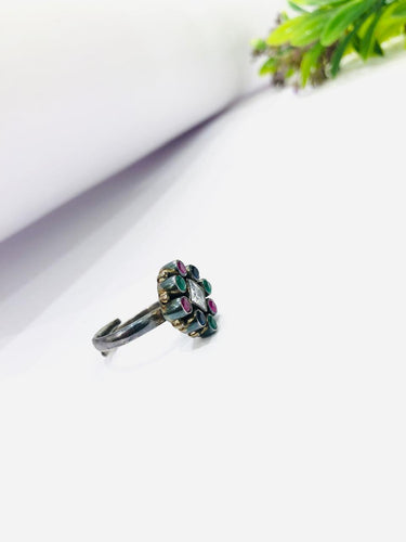 925 Multi Stone Silver Ring